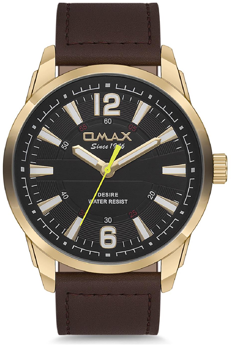 

OMAX Analog Black Dial Men s Watch