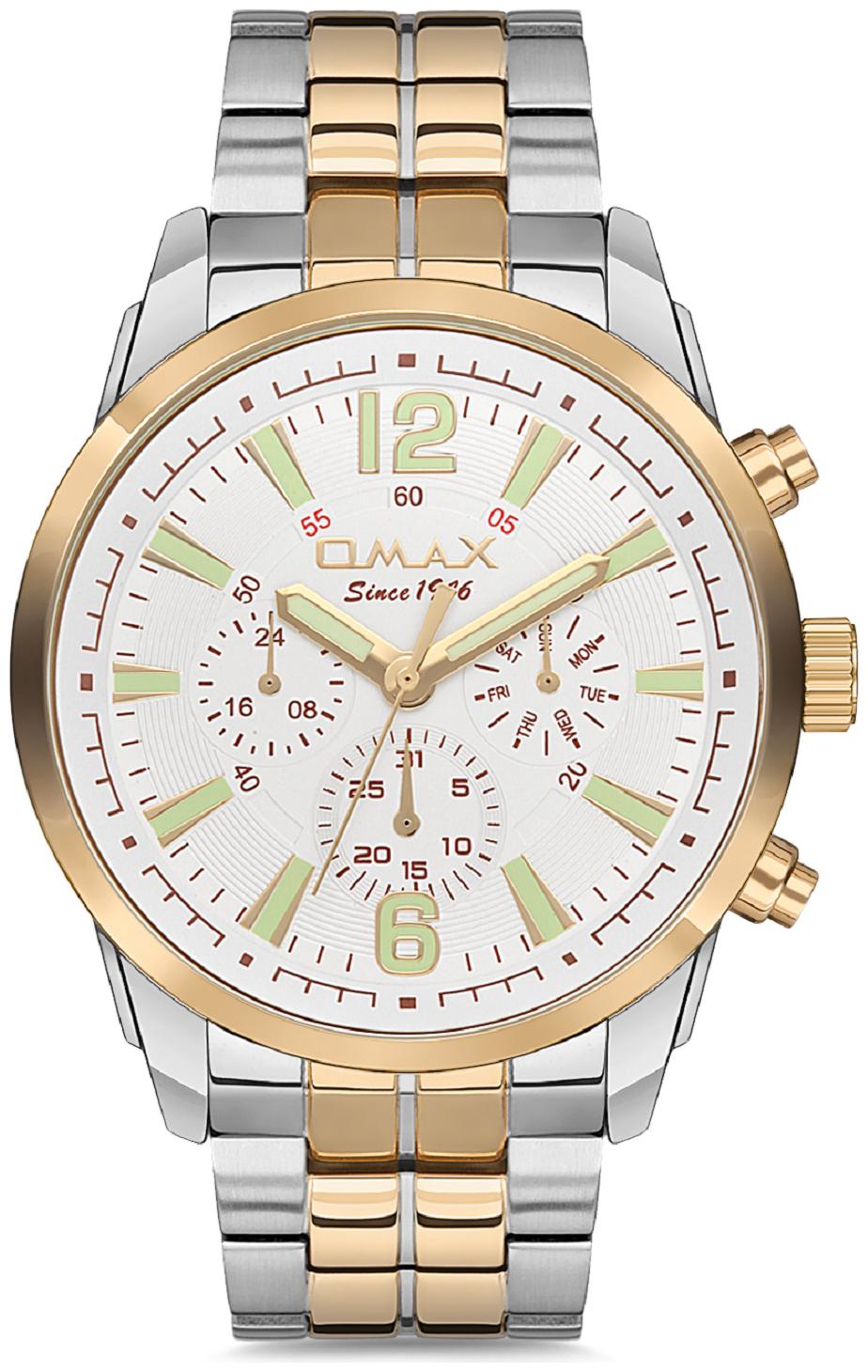 

OMAX Chronograph Display Analog White Dial Men s Watch