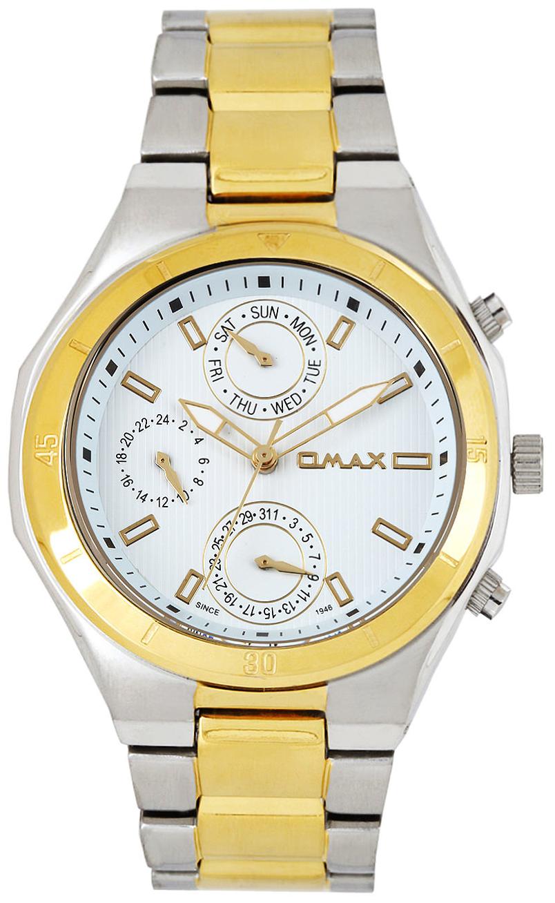 

Omax SS628 Golden And Silver Chronograph Watch