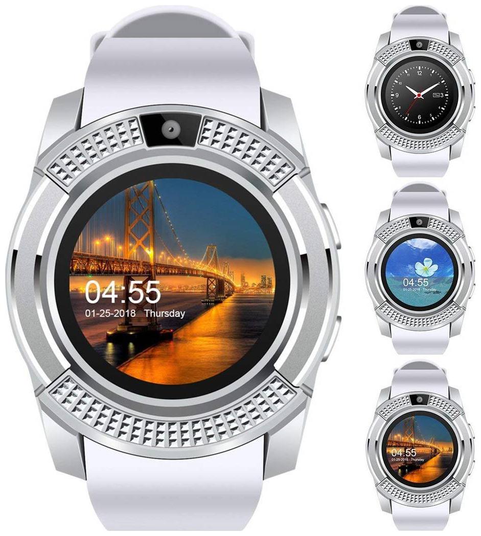 

Original Premium Quality V8 Smartwatch with Pedometer Remote Camera Sim Card and Sleep Monitoring Support for all Smartphone