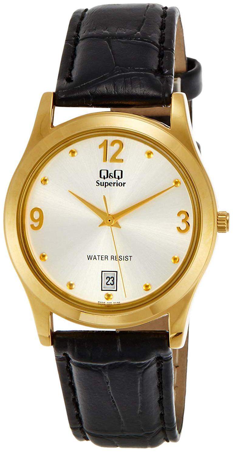 

Q Q Superior Analog Silver Dial Men s Watch - S036-104Y