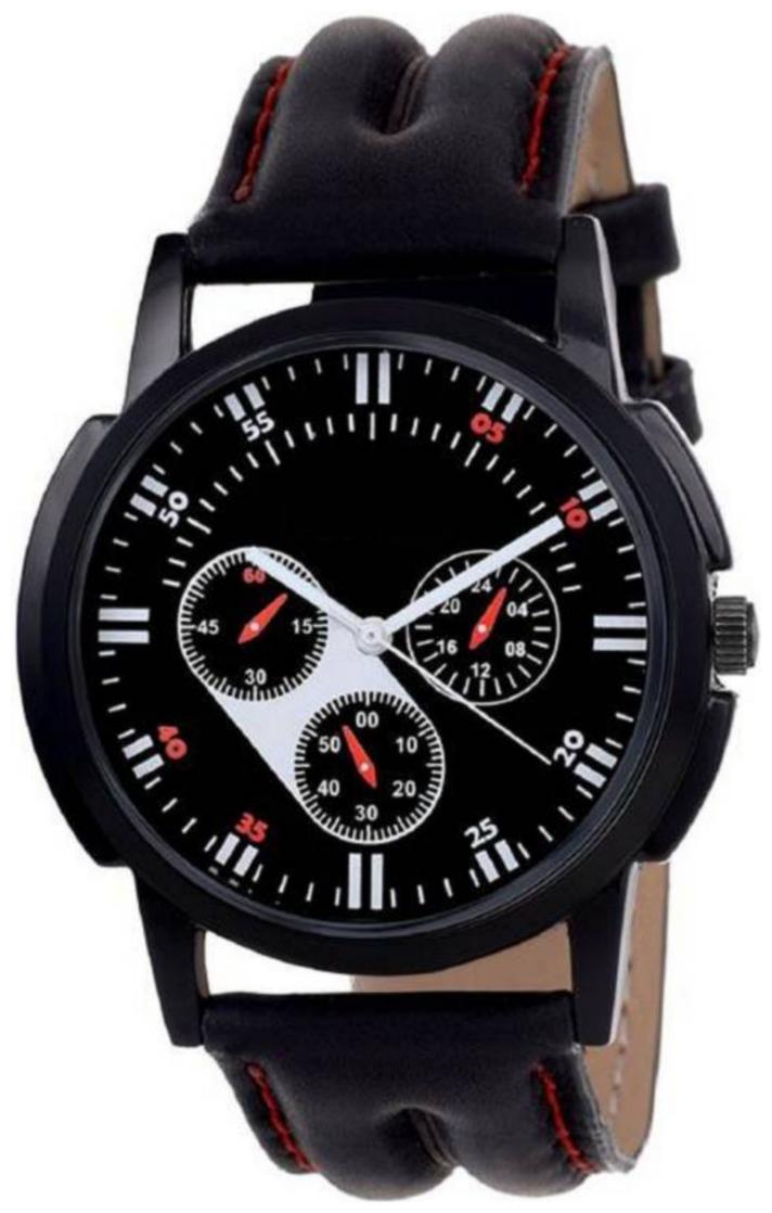 

RUSTET Analog Black Dial Men s Boy s Watch NM136