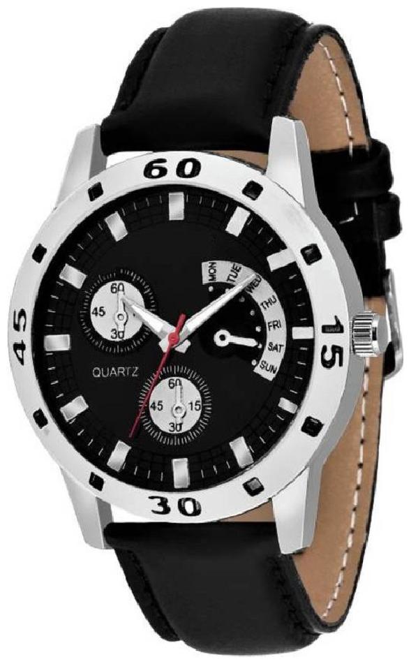 

RUSTET Attractive Stylish Black speed Collection Print Gift New Watch - For Men