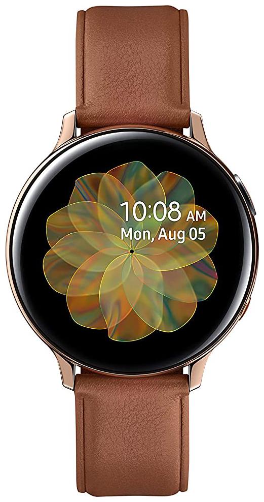

Samsung Galaxy Watch Active 2 (Bluetooth LTE 44 mm) - Gold Steel Dial Leather Straps