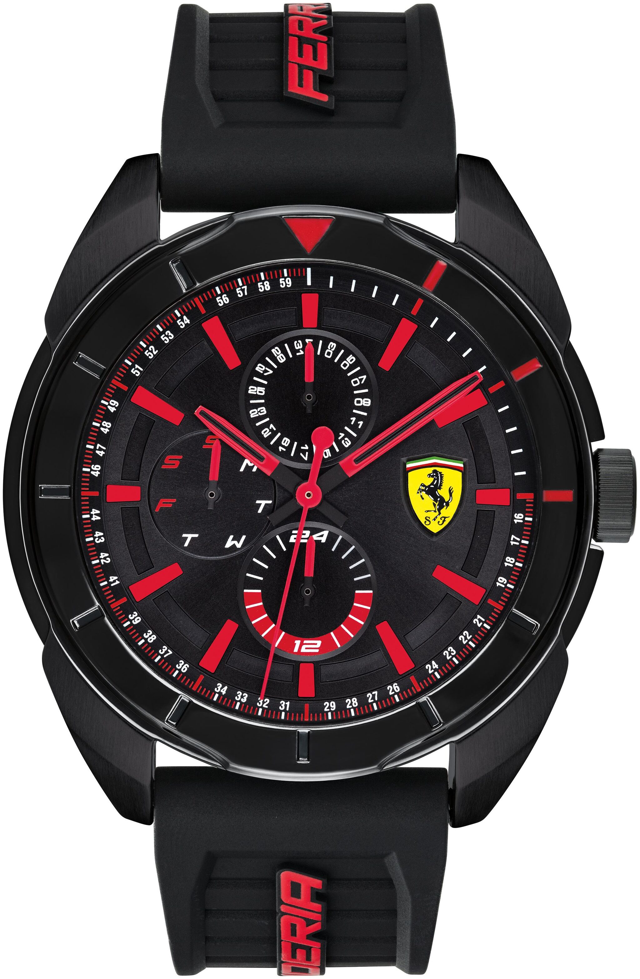 

Scuderia Ferrari Forza Multifunction Black Colour Round Dial Men s Watch - 0830547