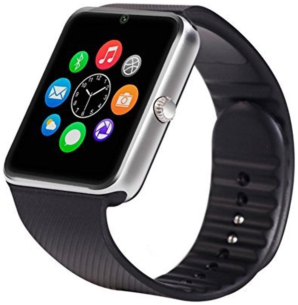

ShopAIS NFC BLUETOOTH SMART WATCH GT08 FOR ANDROID IOS SMART PHONES SILVER