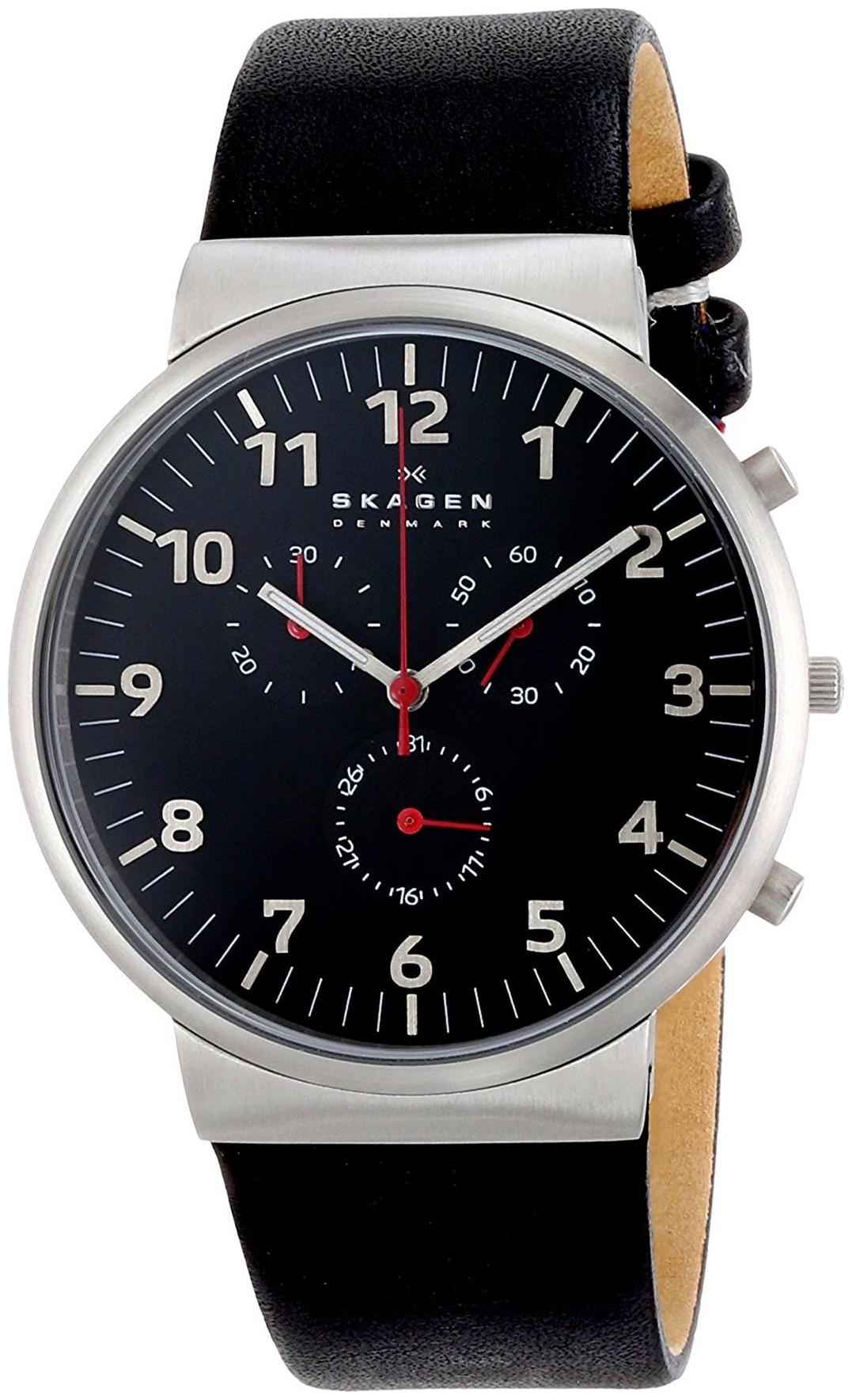 

Skagen End of Season Ancher Chronograph Black Dial Men s Watch - SKW6100