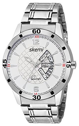

Skemi Analog Round White Dial Men Watch Fashionable Men Watch Watches For Men -074