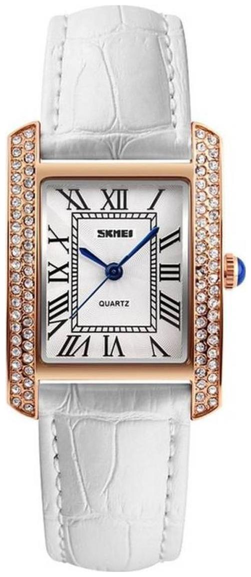 

Skmei 1281 White Gold Stylish Watch For Women