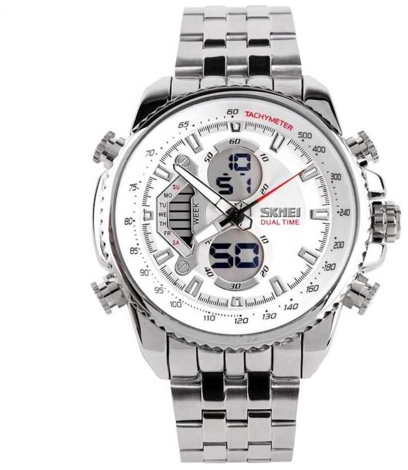 

Skmei 993 White Wrist Watch for Men