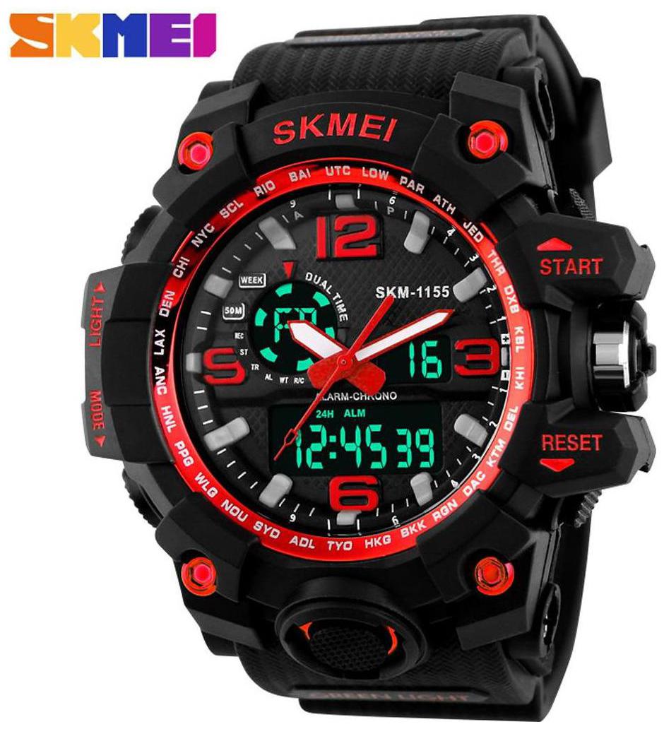 

SKMEI Black Analog-Digital Watch