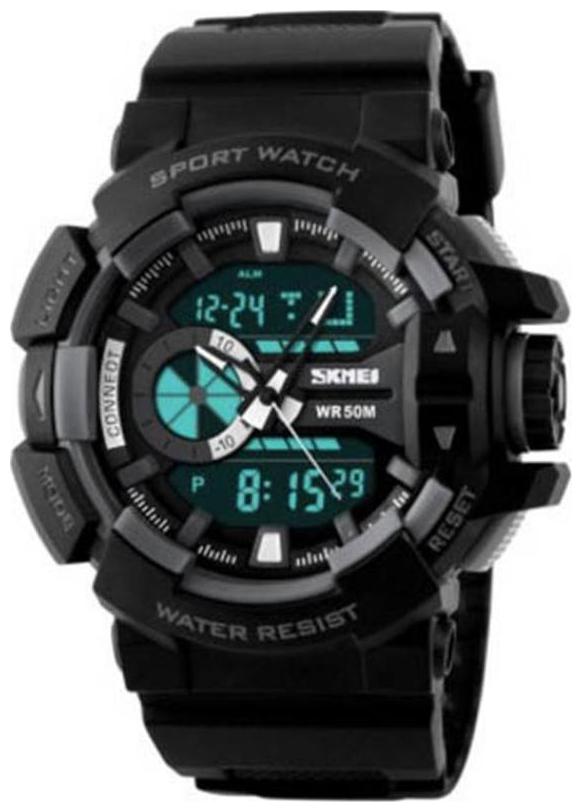 

Skmei Sports Double Movement Digital Chronograph Multifunction Analogue Digital Mens Watch