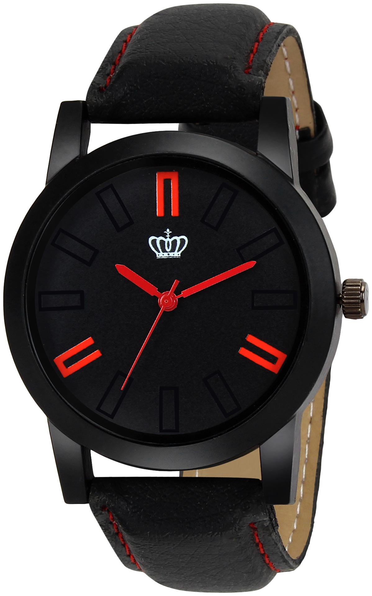 

SMAEL Exclusive Series Quartz Movement Leather Strap Black Dial Analogue Men s Watch (CSM134)