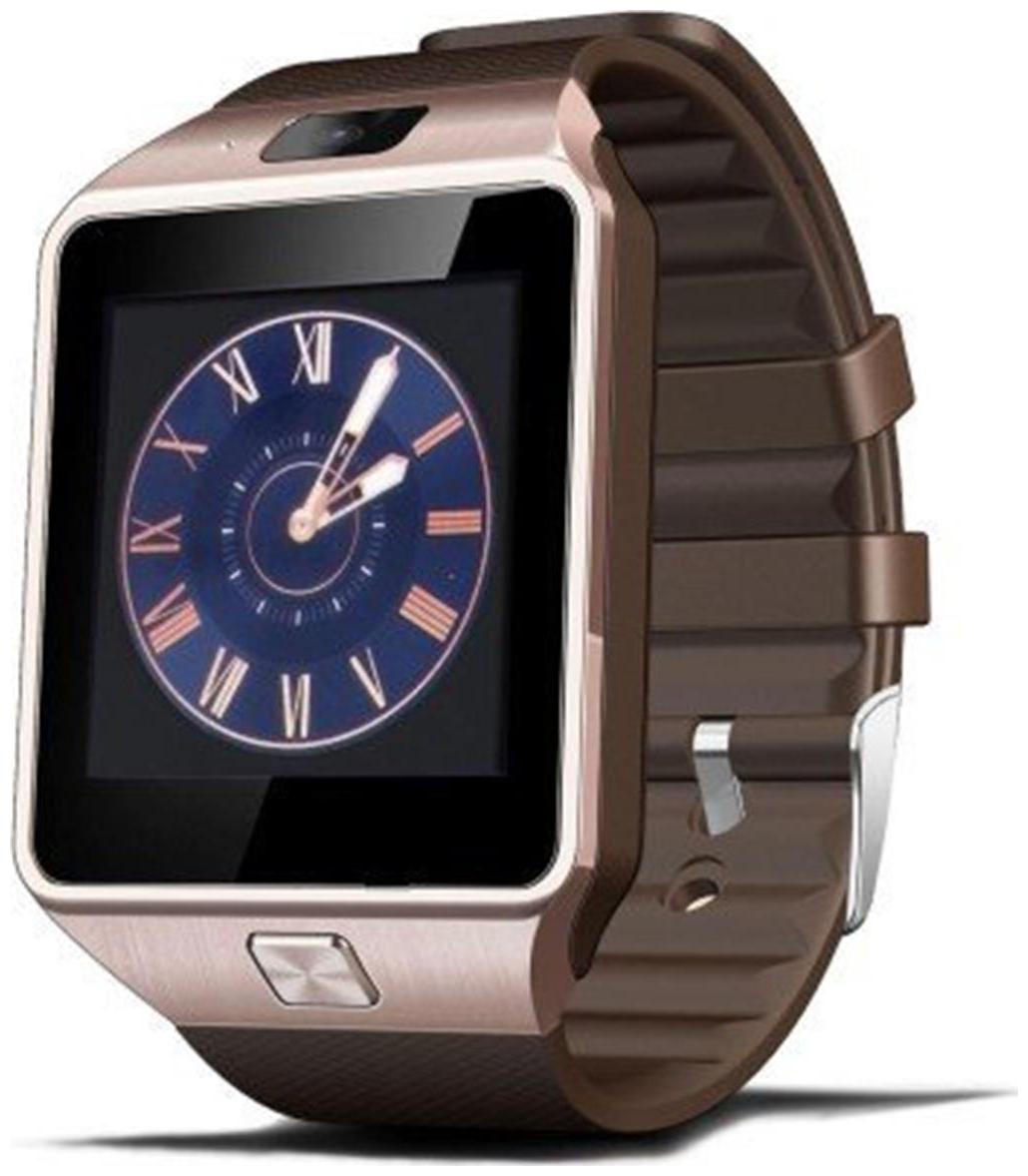 

Smart Sim Phone Watch Mdl No -General Aux R7 (Rosegold bronze Band )