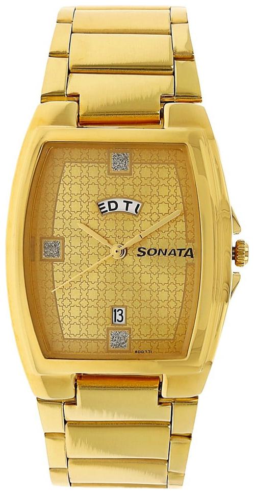 

Sonata NK7998YM03 Men Analog with Day and Date Watches
