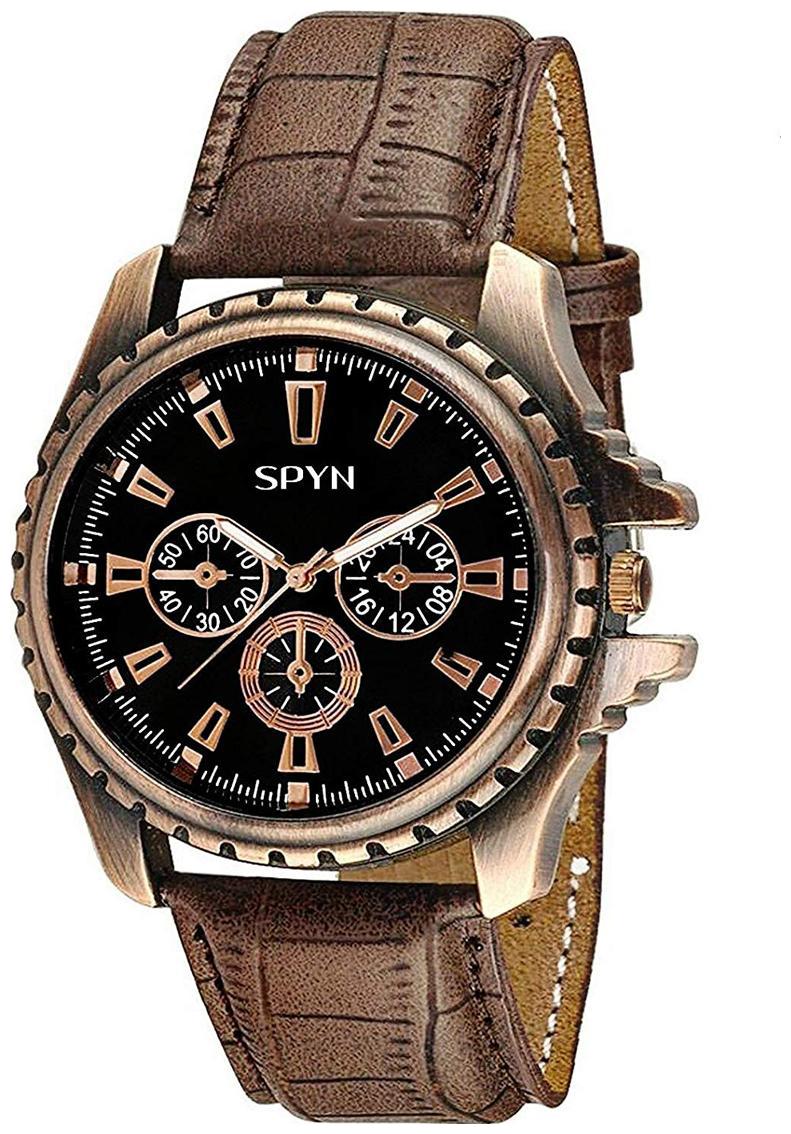 

SPYN Men s Fusion Analog Watch with attractive Dial and Leather Belt - For Men