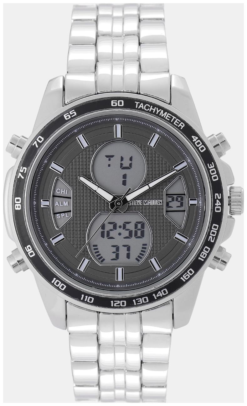 

Steve Madden Analog-Digital Grey Dial Men s Watch