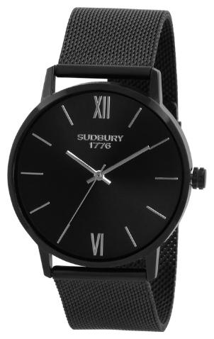 

Sudbury 1776 Cambridge Analogue Black Dial Mens Watch - Sg-41-Blk