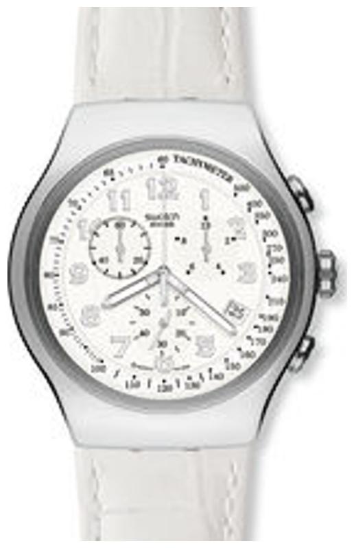 

Swatch Chronograph White Dial Men s Watch - Yos439