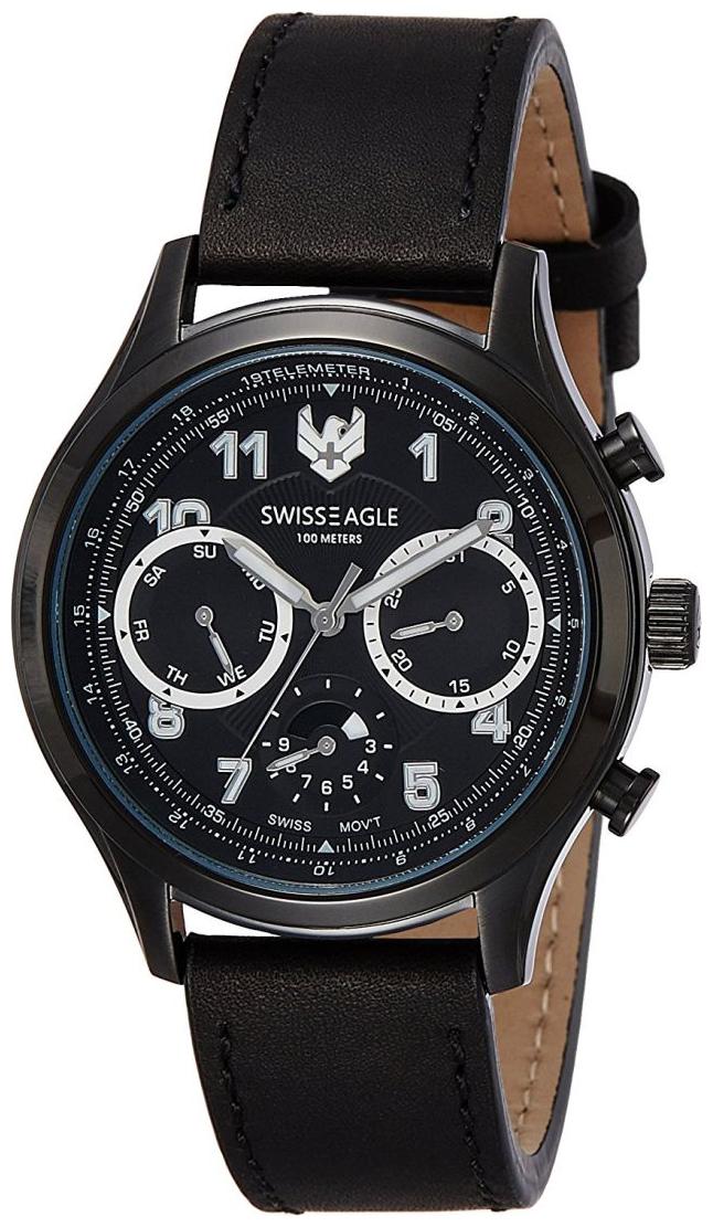 

Swiss Eagle Analog Black Dial Men s Watch