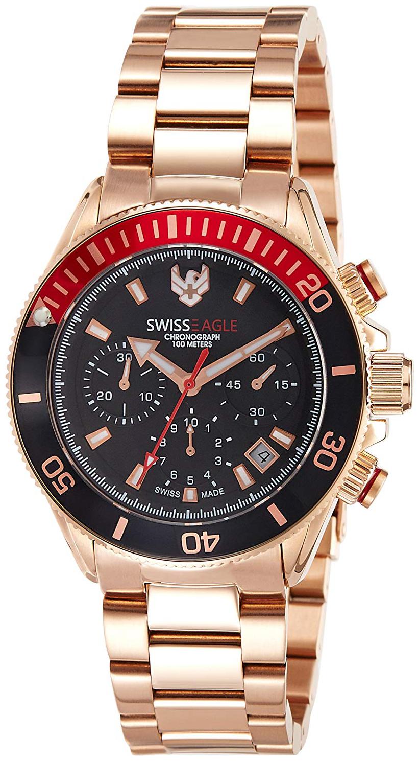 

Swiss Eagle Chronograph Black Dial Mens Watch