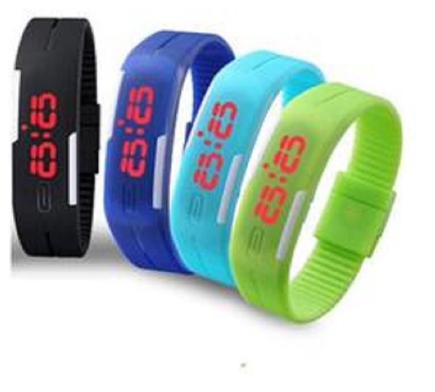 Swisstyle Assorted Unisex Silicone Led Band(1 pc)