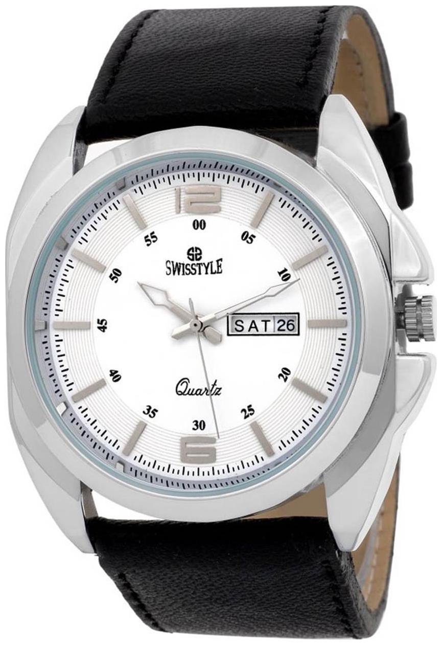 

Swisstyle SS-GR140-WHT-BLK analog watch for men