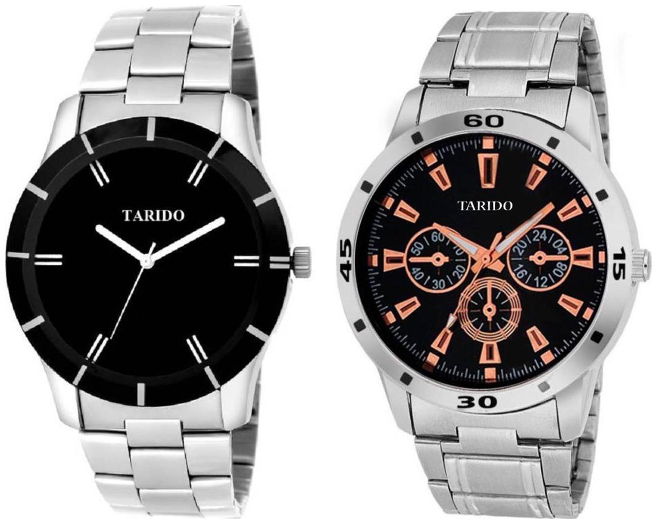 

Tarido Designer Partywear Combo Wrist watches for Men
