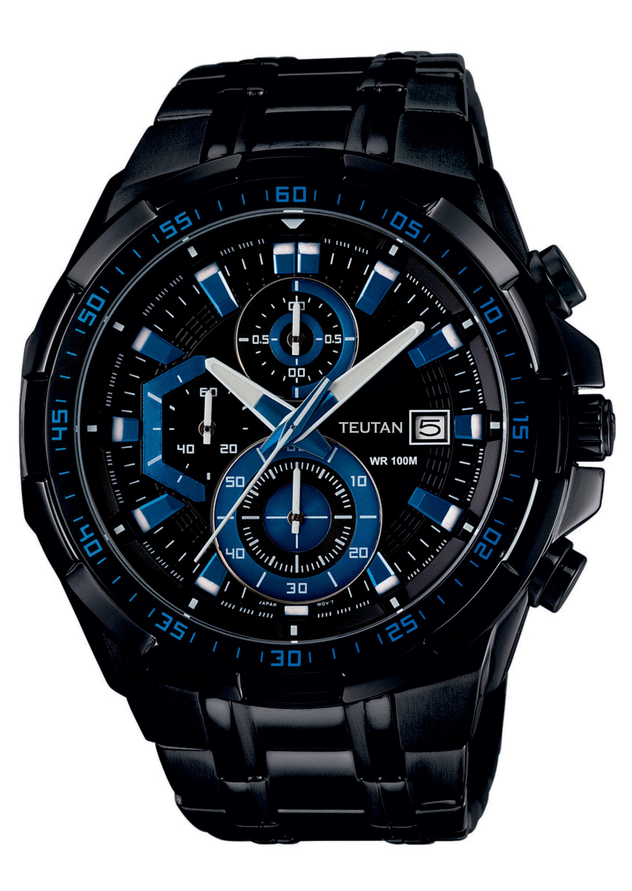 

Teutan Blue Black Analog Watch For Men