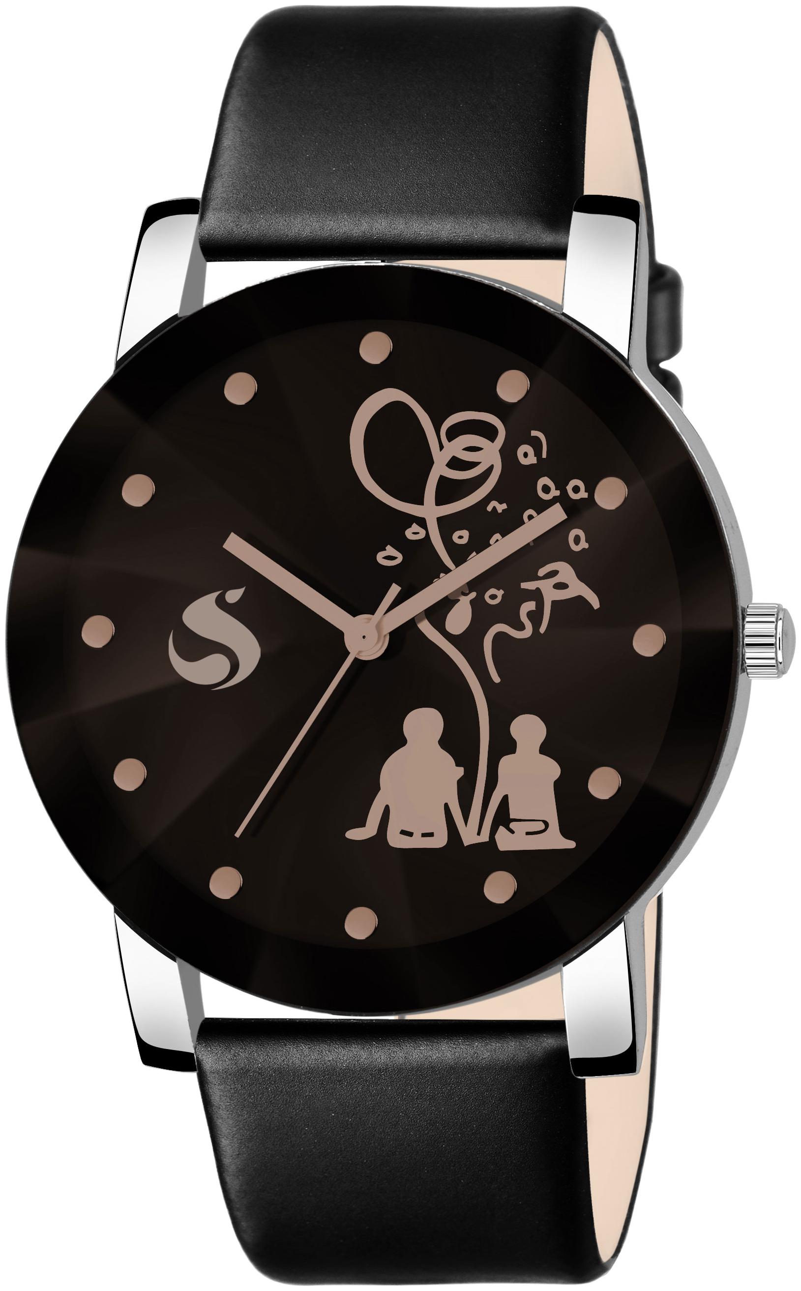 

The Shopoholic Leather Analog Watch For Men