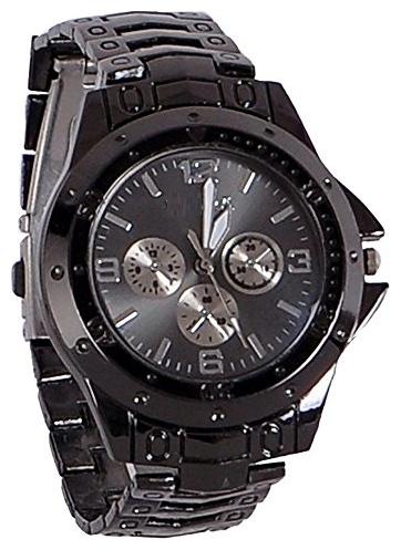 

The Shopoholic Black Metal Belt Watch For Men-Stylish