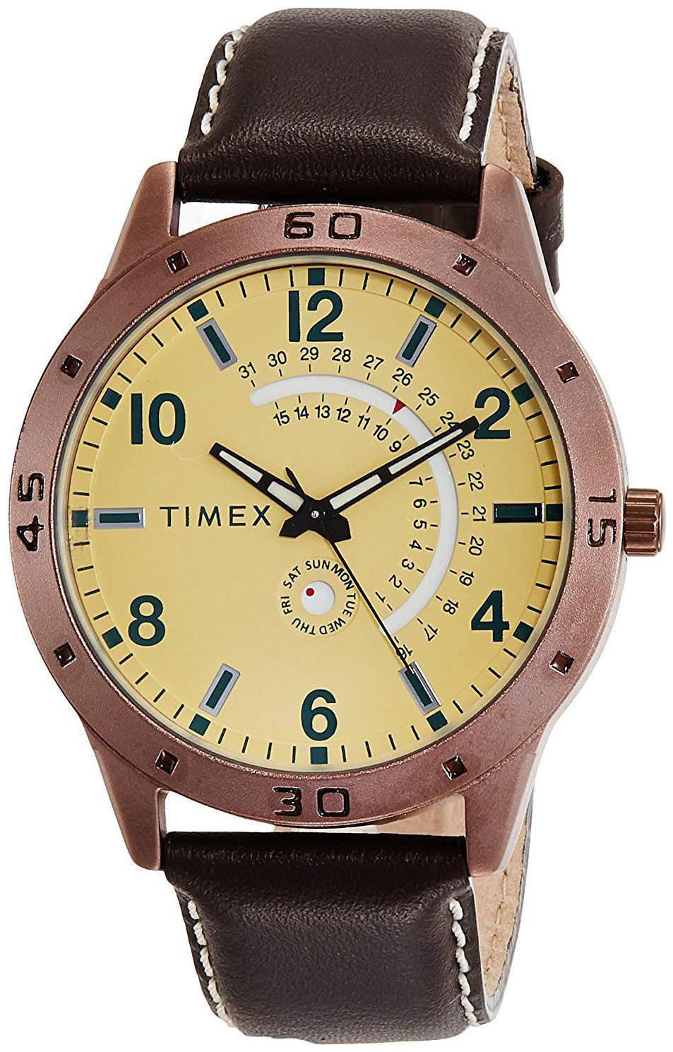 

Timex Analog Beige Dial Men s Watch