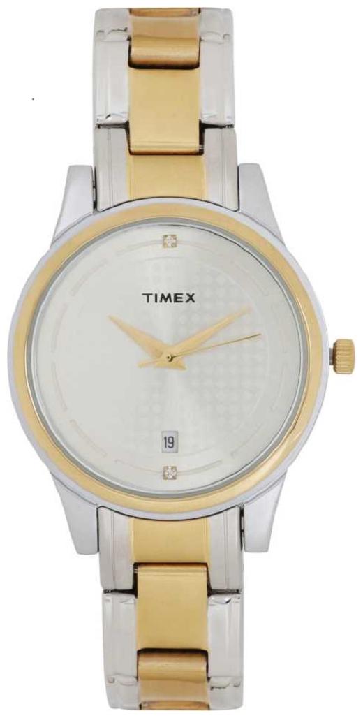 timex gold and silver watch