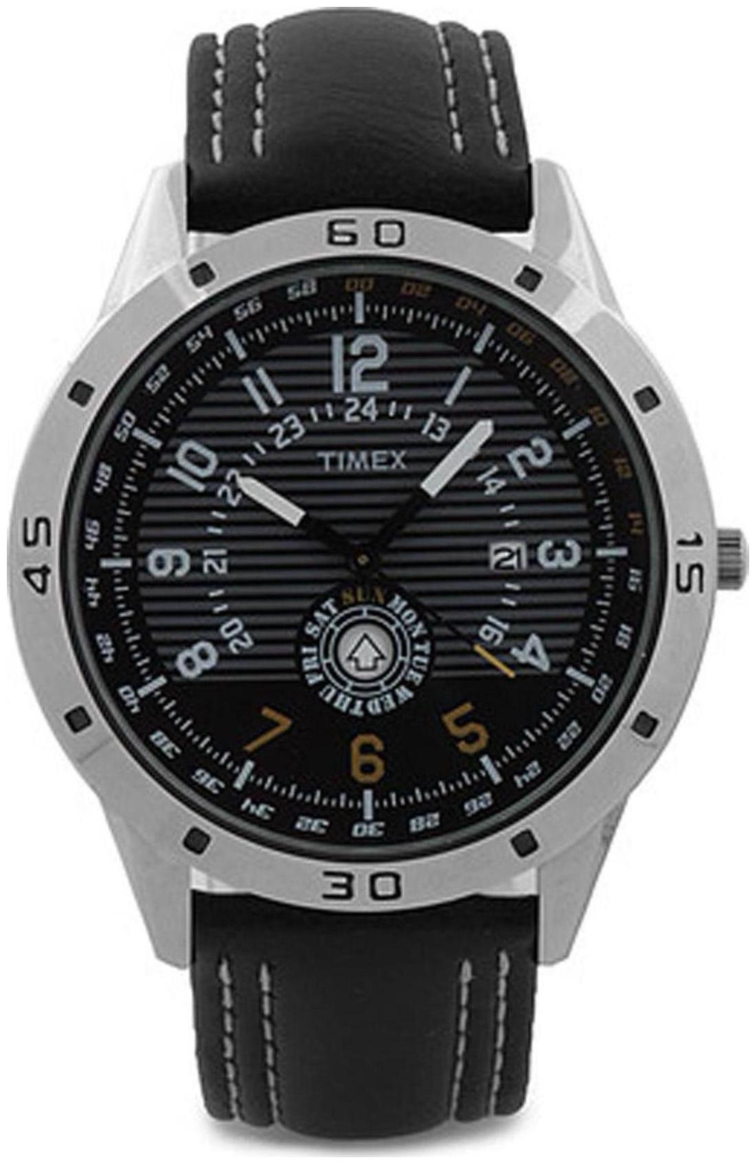 

Timex Black Round Analog Watch-TI000U90100