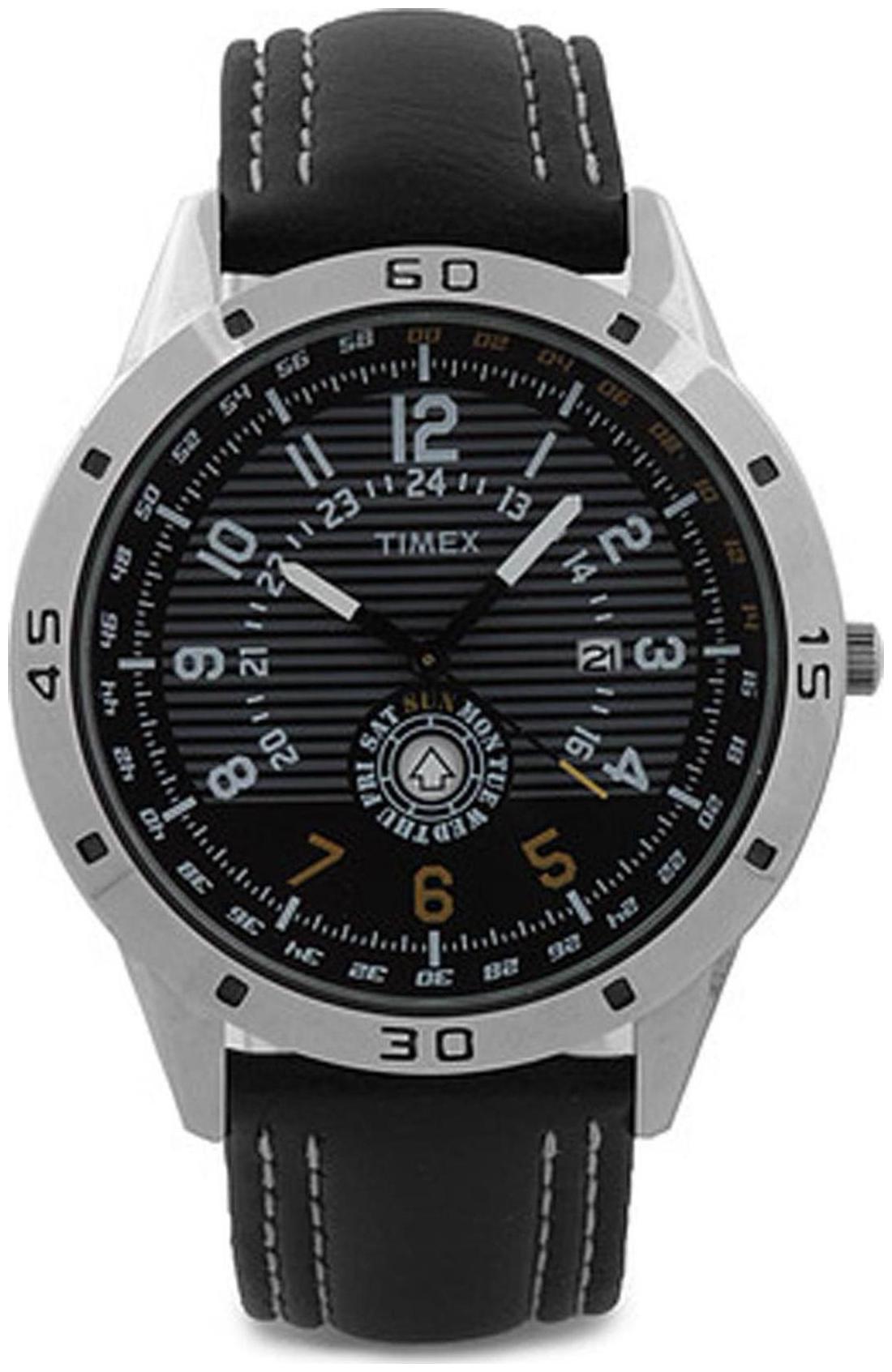 

Timex Black Round Analog Watch-TI000U90100