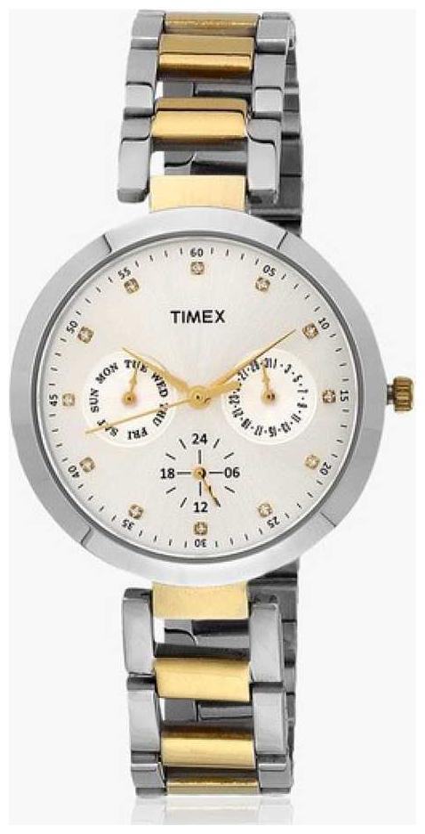 

Timex Chronograph Silver Dial Women s Watch - TW000X207
