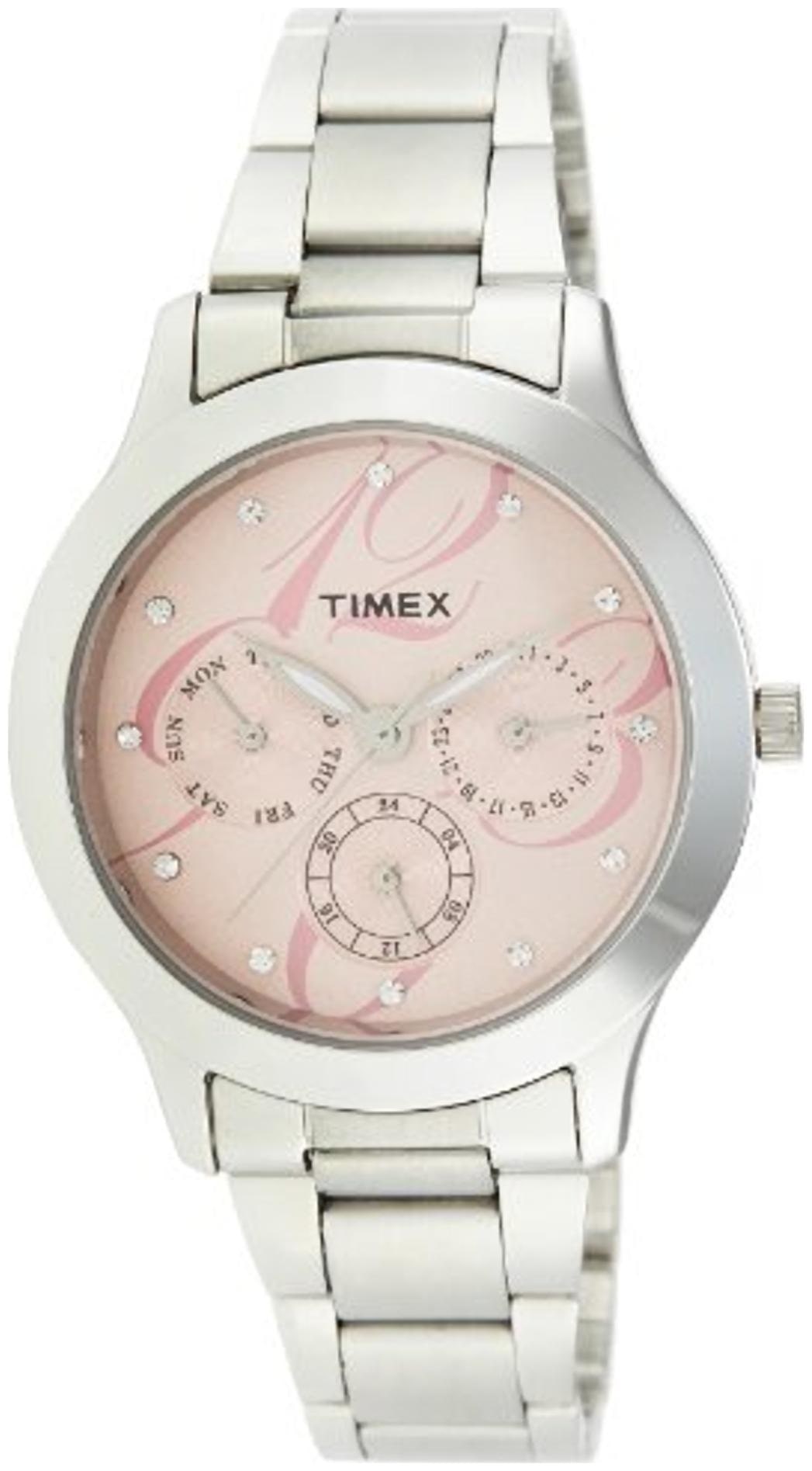 

Timex E-Class Analog Pink Dial Women s Watch - TI000Q80100