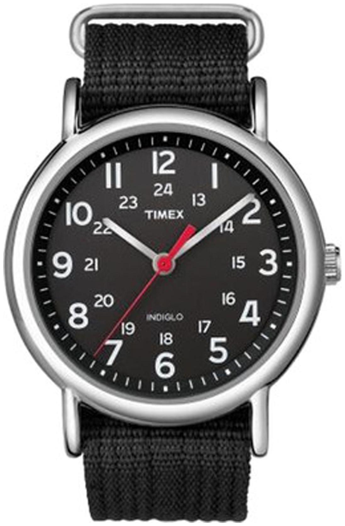 Buy Timex Weekender Indiglo Analog Black Dial Unisex Watch T2N647