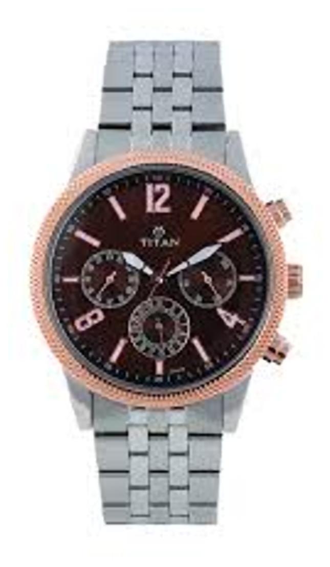 

titan Silver metal Men Chronograph Watches