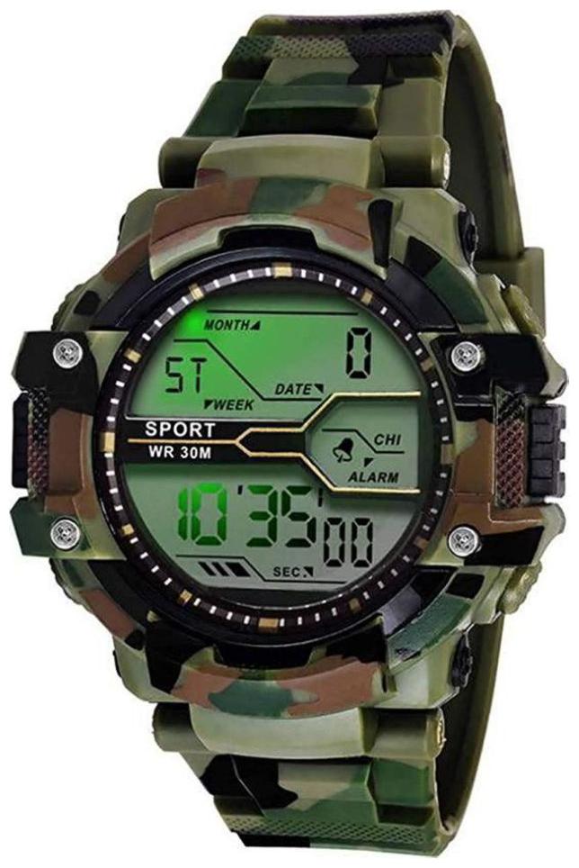 

TrendBerry Unique Stylist Army Multi Color Dial Digital Watch For Men