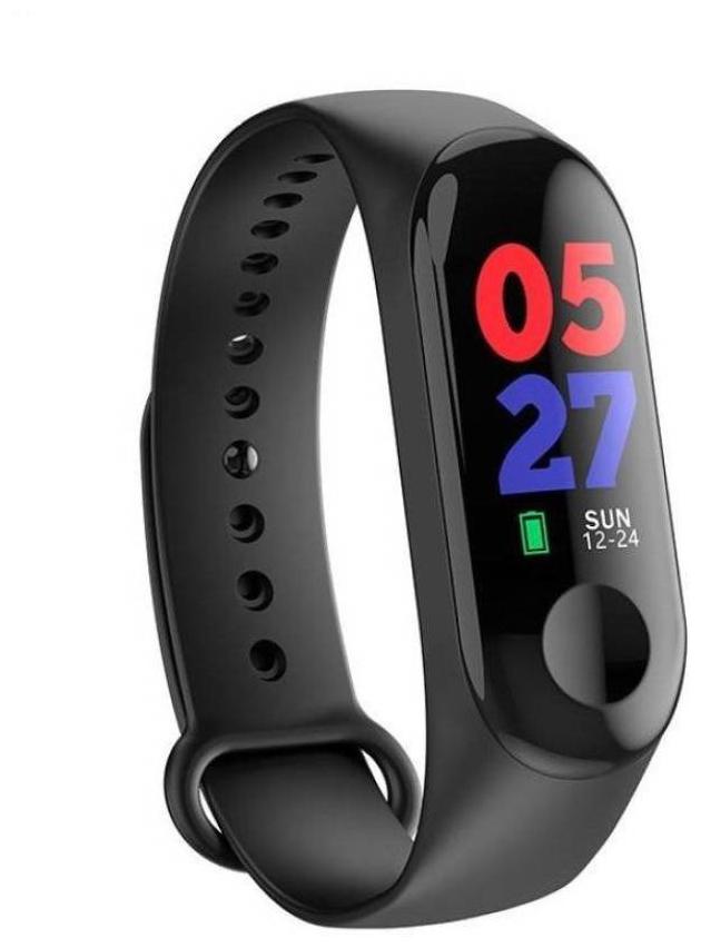 

Varipot Digital M3 Smart Activity Fitness Tracker Band Alarm Clock Incoming Call Feature Heart Rate Monitoring