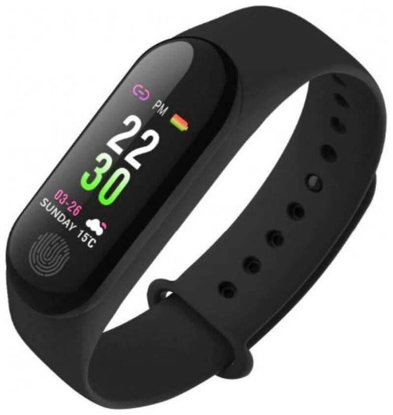 

Varipot M3 Smart Fitness Band Activity Tracker With Heart Rate Sensor Compatible For All Androids And Ios Phone Tablet