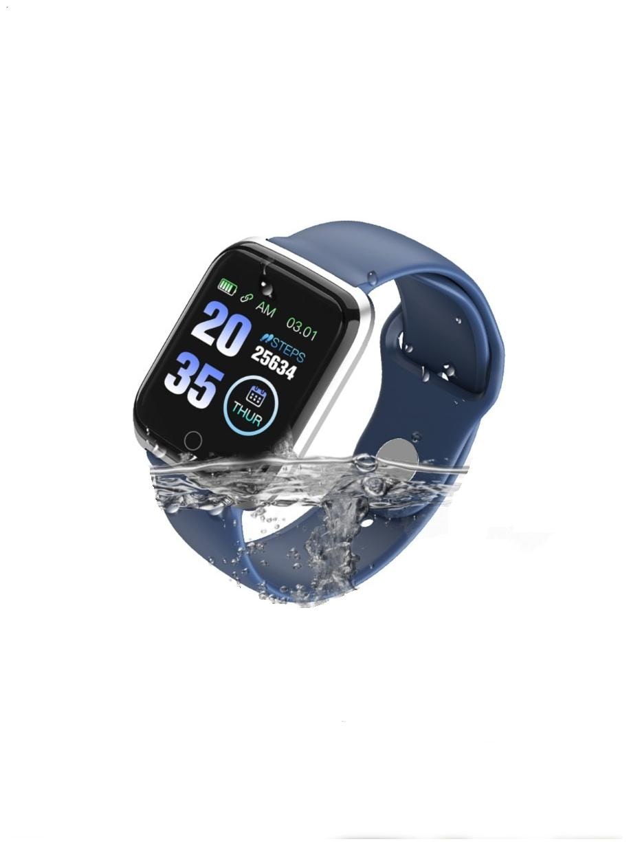 

Vikyuvi Vikfit Smart Watch Heart Rate Blood Pressure Monitor Pedometer IP67 Waterproof Smartwatch for Android iOS Phone (Blue)