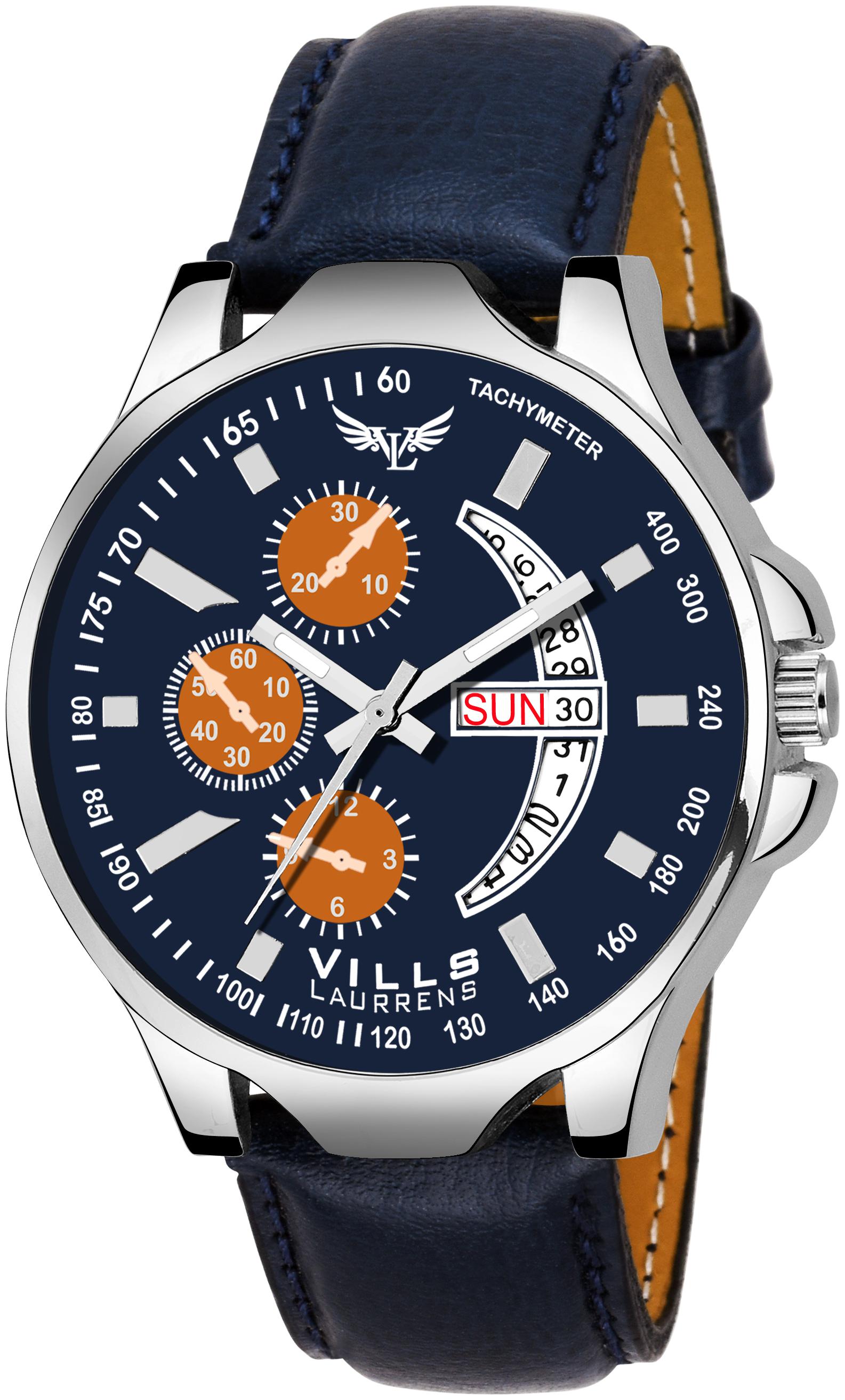 

Vills Laurrens VL-1162 Ideal Blue Day and Date Series Watch for Men and Boys