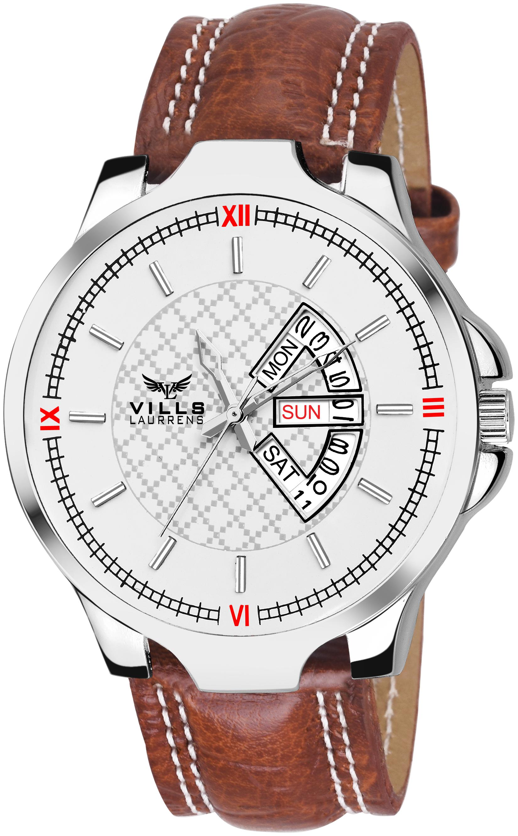

Vills Laurrens VL-1089 White Date and Date Series Watch for Men and Boys