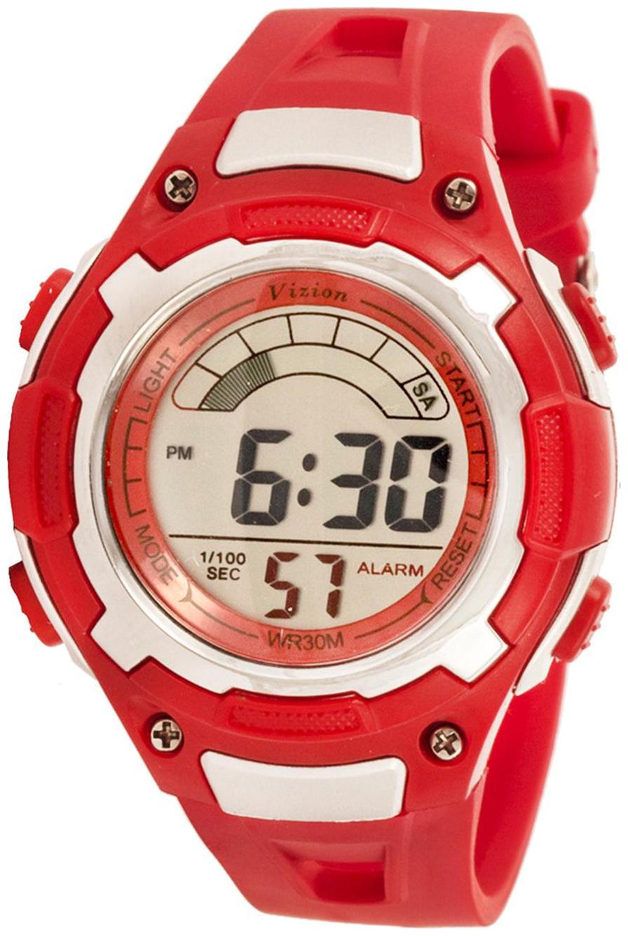 

Vizion Digital Multi-color Dial Sports-alarm-backlight Watch For Kids-v-8529019-8