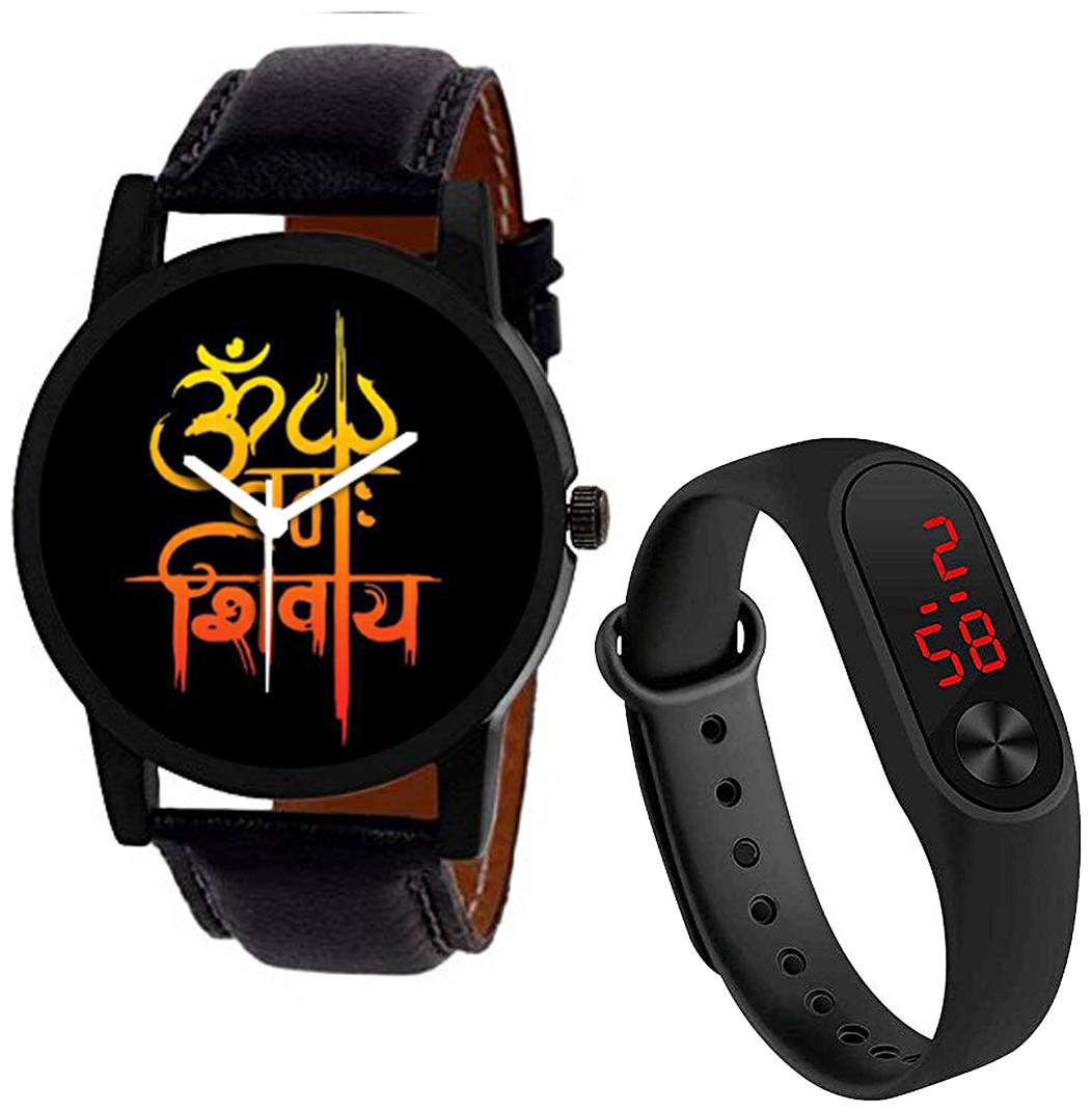 

Wake Wood Analog Watch Graphics Collection with Free LED Watch Band
