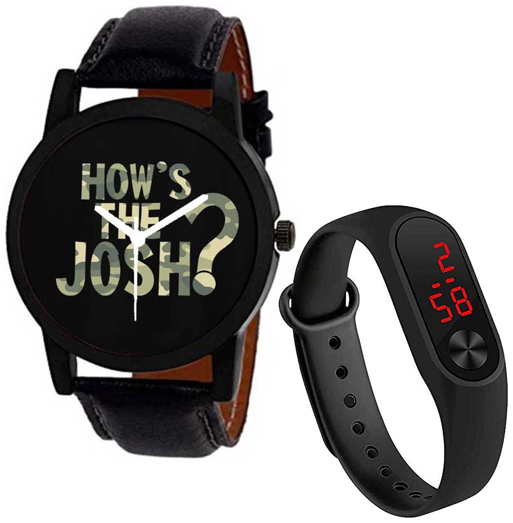 

Wake Wood Analog Watch Graphics Collection with Free LED Watch Band