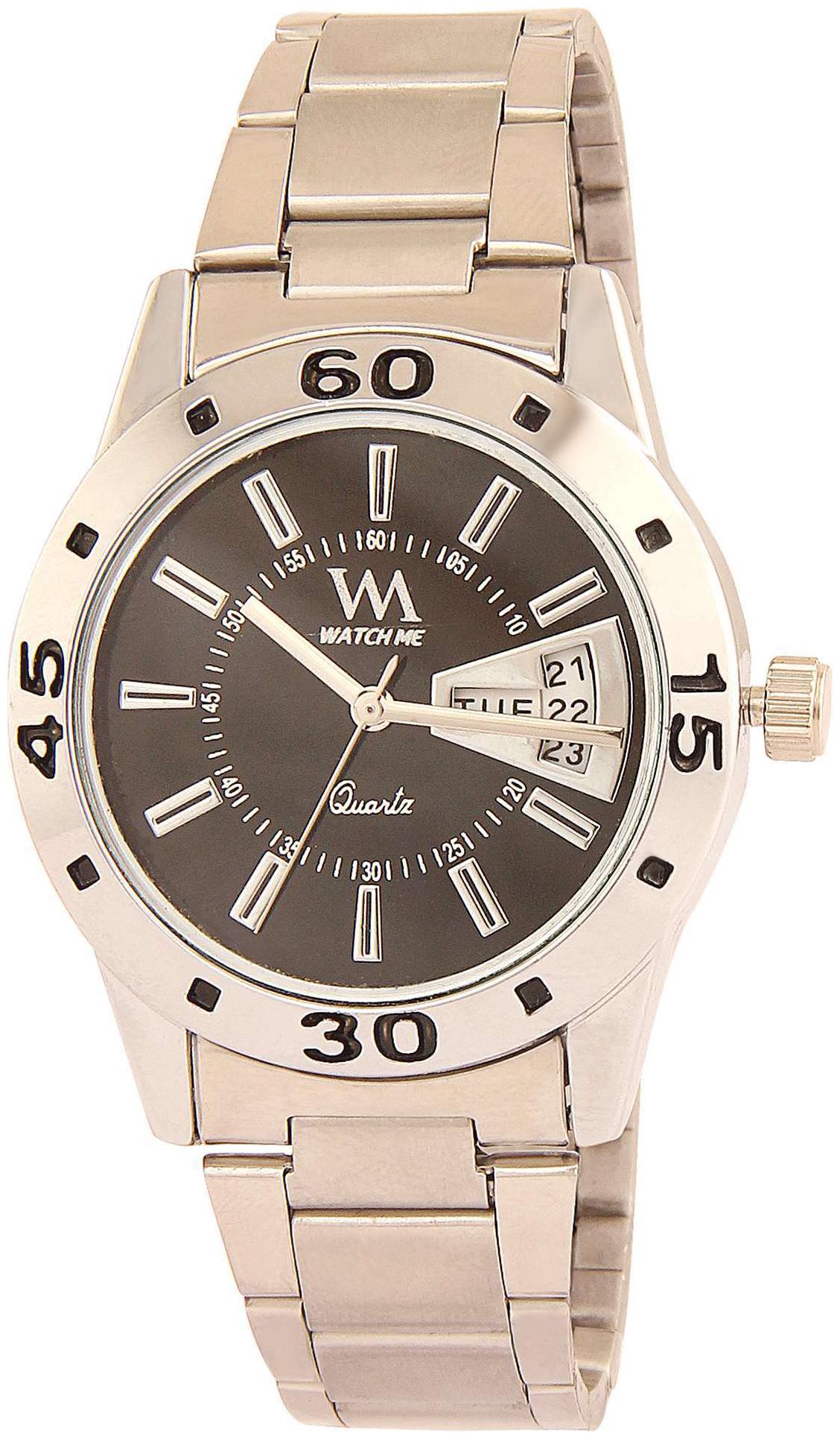 

Watch Me Analog Quartz Watch for Men with Working Day Date DDWM-009-WOM-BK
