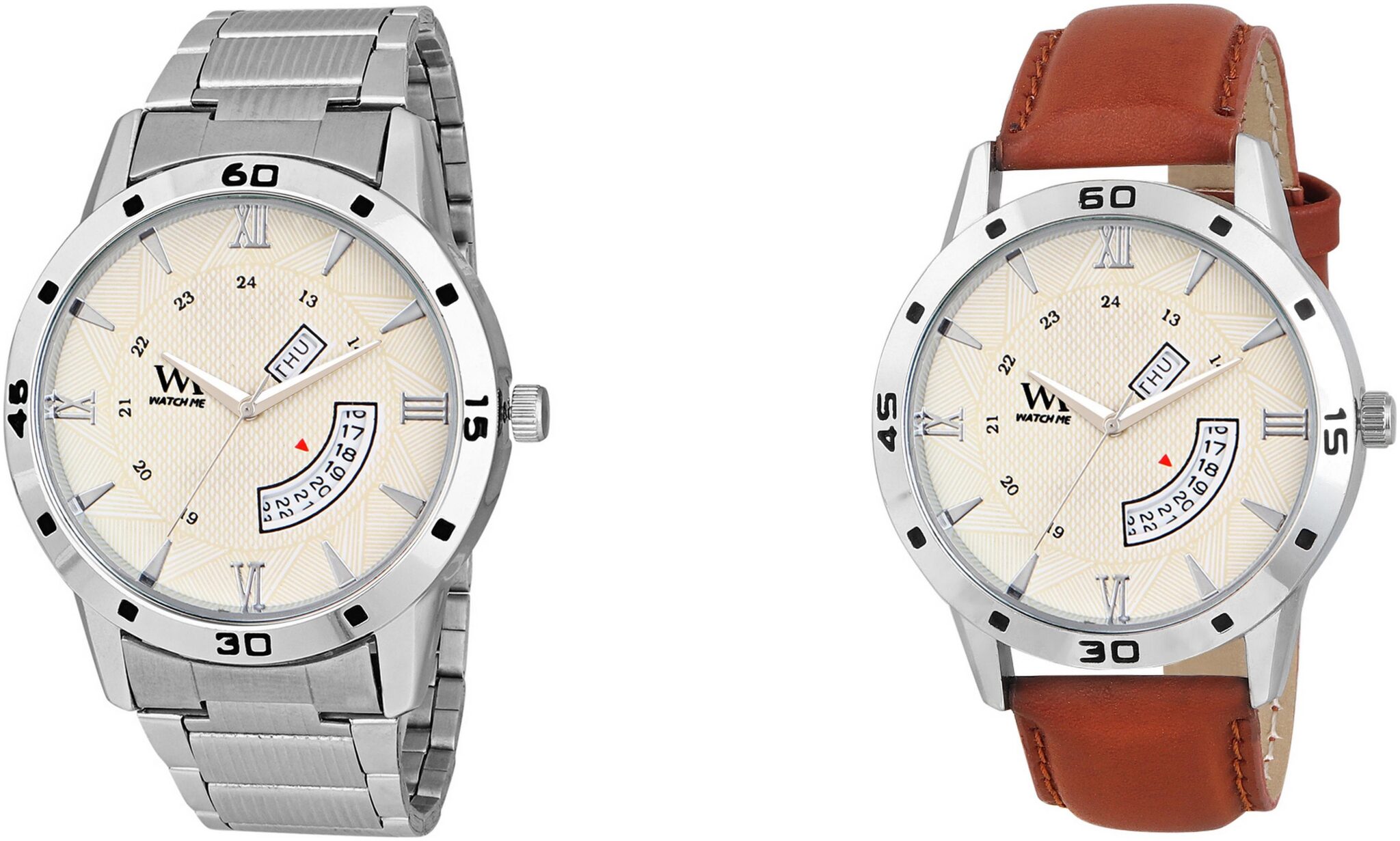 

Watch Me Gift Set of 2 Pair Collection Watches for Men and Boys DDWatch Me-040-48Watch Meaeon
